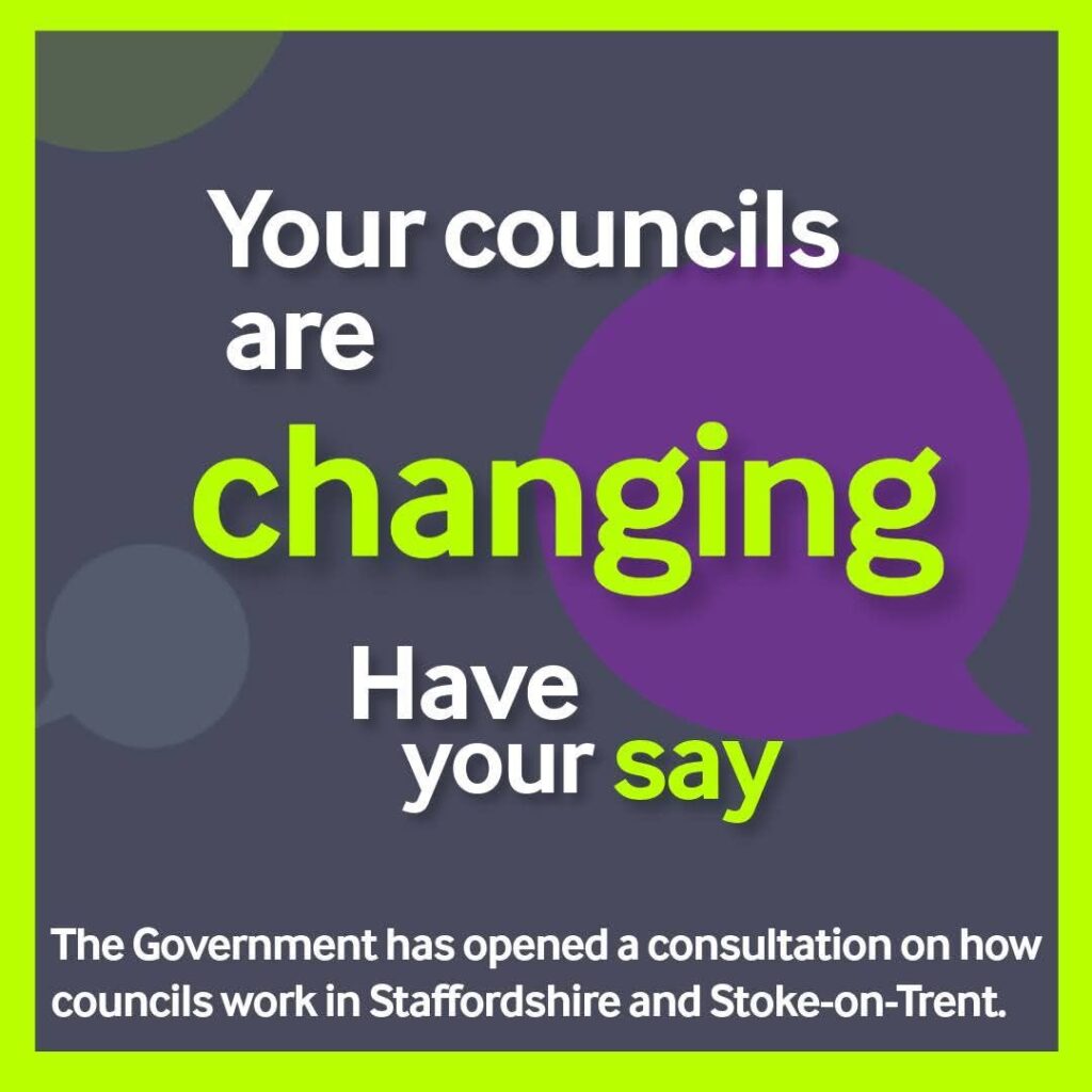 promotional image informing that Your Local Council is changing and asking people to have their say