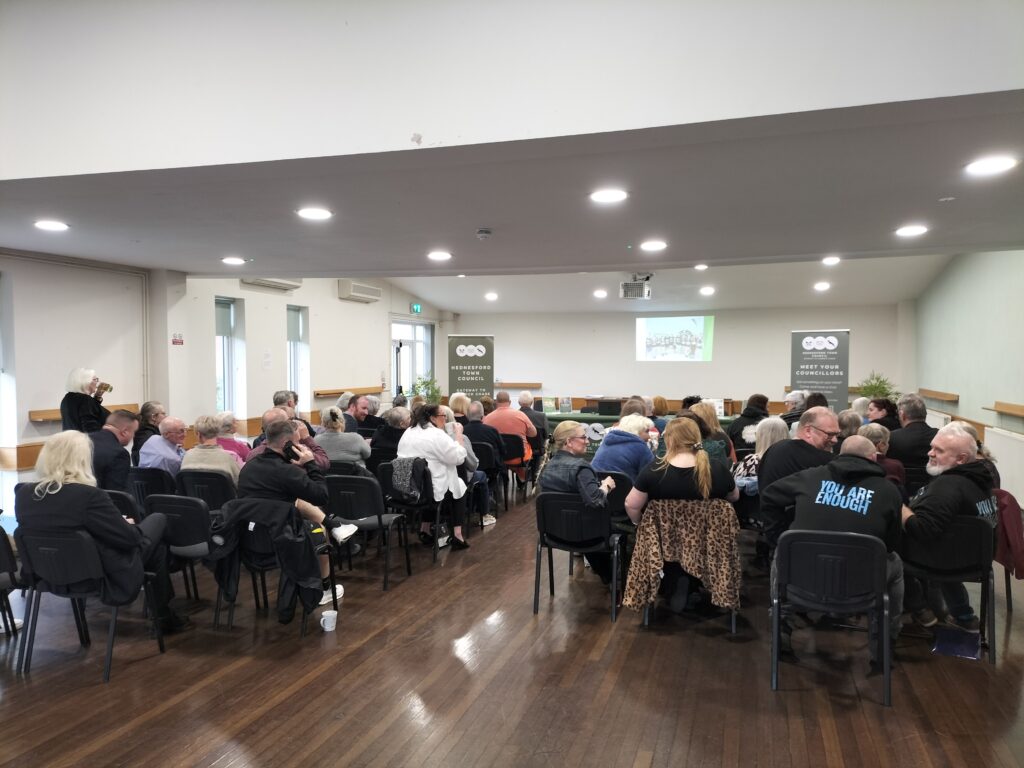 lots of people sat in function room